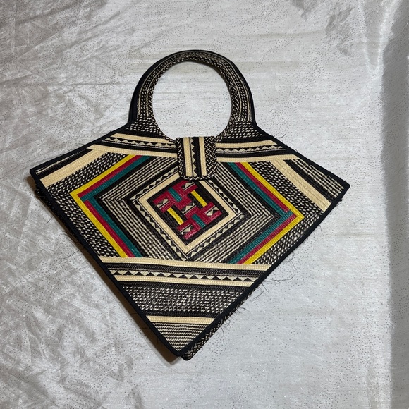 Multicolor Geometric Pattern Women Bag - Picture 2 of 9